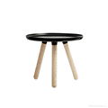 Home Furniture Solid Wood Legs Sofa&Bed Side Table Round Coffee Table 3