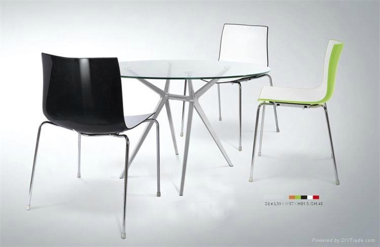 Italian Design Restaurant Chair ABS Plastic Chair in Dining Chair 4