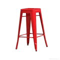 China Wholesale Colorful Stackable Vintage Metal Bar Stool