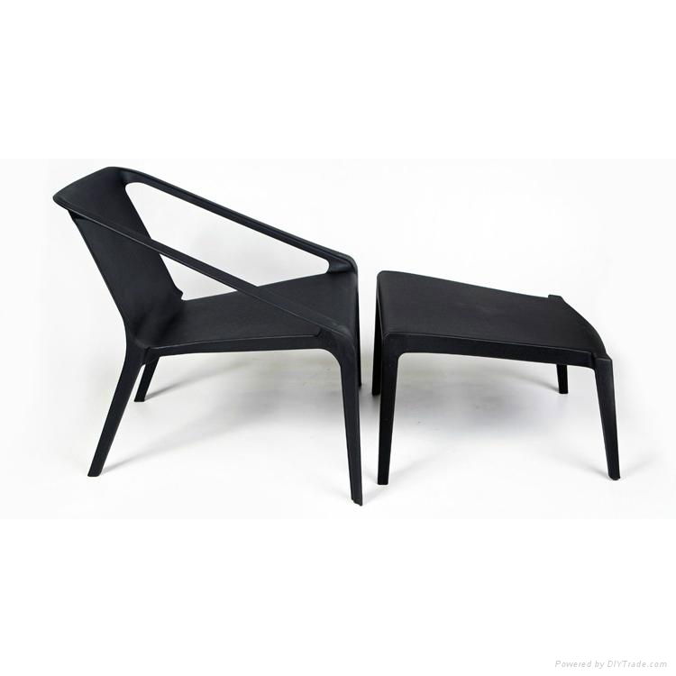 Cheap Outdoor Furniture Stackable Plastic Beach Chair 3
