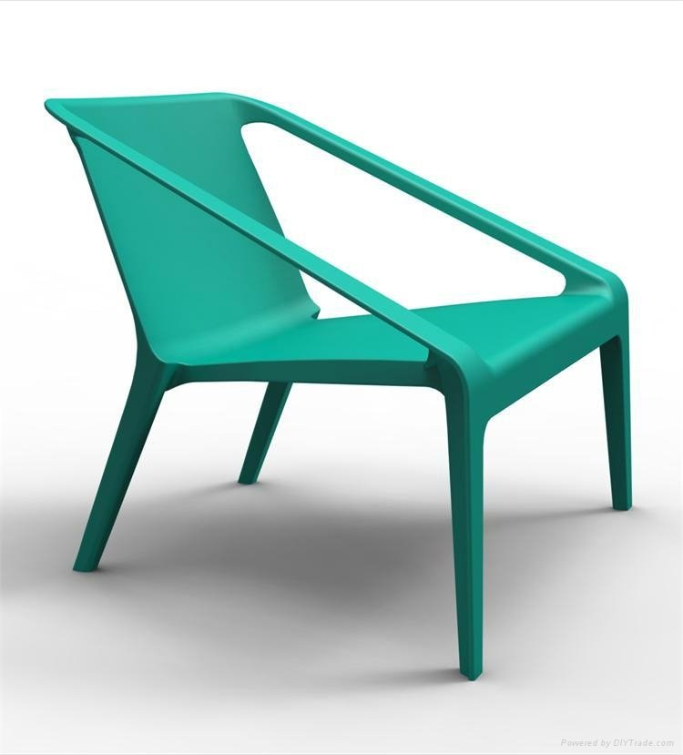 Cheap Outdoor Furniture Stackable Plastic Beach Chair 4
