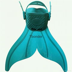 Cheap mermaid  tail monofin swim fins adjustable diving feet tail monofin for sa