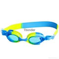 Colorful  Plastic Frame Material Arena Swimming Goggles for children