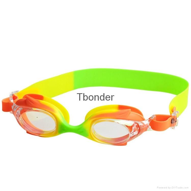 Colorful  Plastic Frame Material Arena Swimming Goggles for children 2