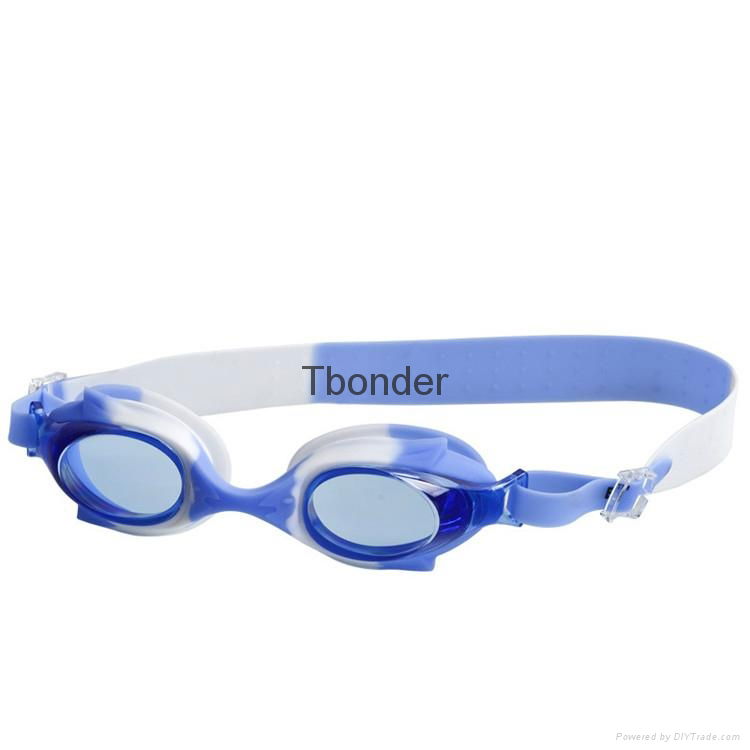 Funny adjustable childern swimming goggles anti fog eyewear 2