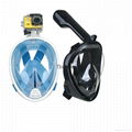 Wholesale easybreath snorkeling mask full face snorke mask for diving camera  1