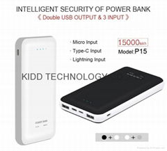 15000mAh real capacity protable Powerbanks with factory price