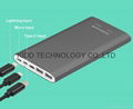 Aluminum alloy KIDD power banks protable 10000mAh powerbank 2