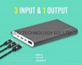 2017 real capacity 9500-10200mAh protable power banks with aluminum alloy 2
