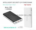 Most popular style power banks with 3 USB output 20000mAh capacity 1