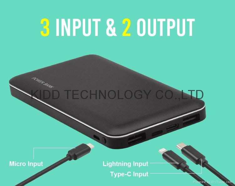 Power bank 8000mAh 10000mAh factory price with super quality charger 2