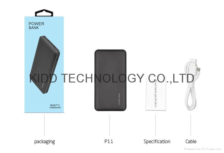 Power bank 8000mAh 10000mAh factory price with super quality charger 5