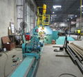 Round Street pole automatic welding line with hydraulic clamping