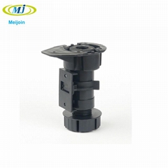 100mm Height 3 3/4" - 5" Adjustable Black Cabinet Leg Plinth Leveler 