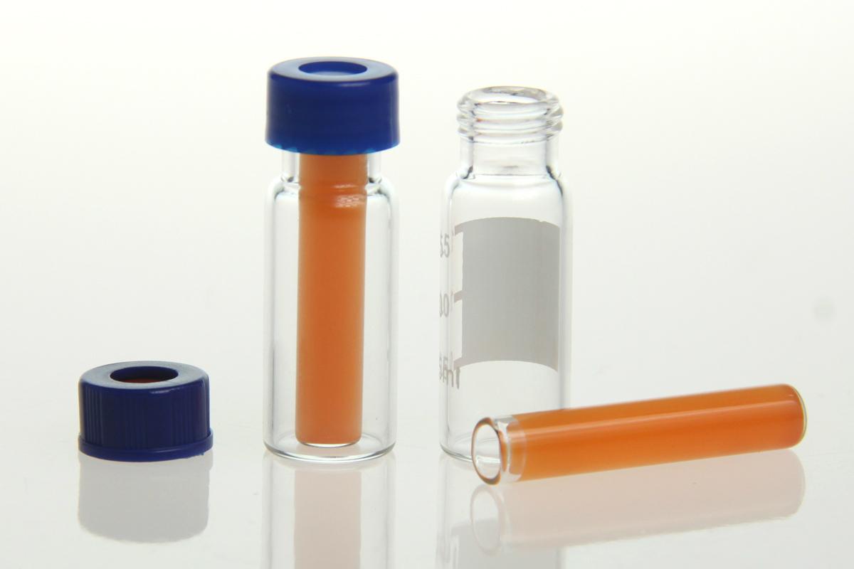 Autosampler Vials,2mL Sample Clear/Amber Vials with Writeon Spot