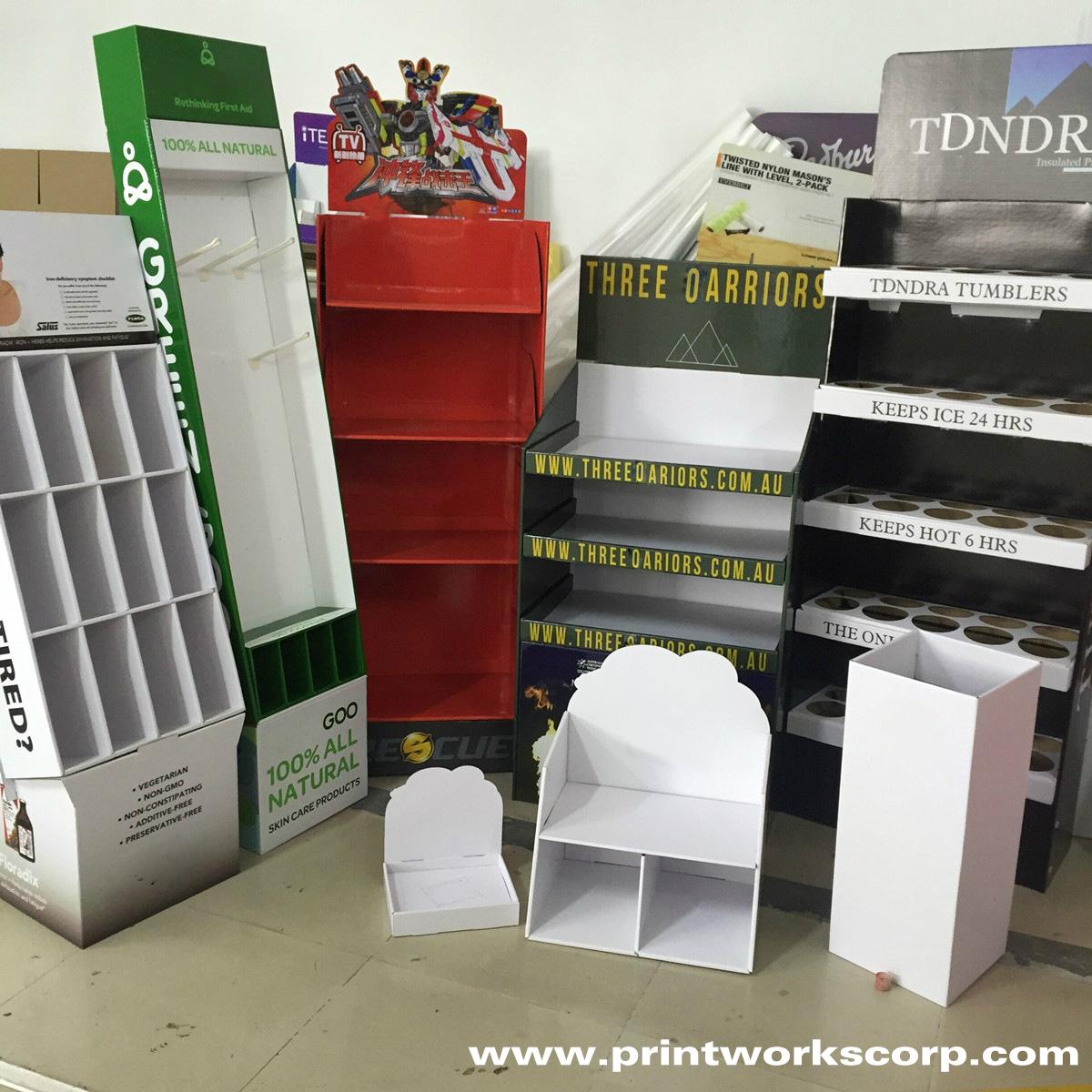 Custom Cardboard Paper Display Shelf Unit PWPB001 Printworks