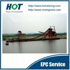 Gold Dredging Boat