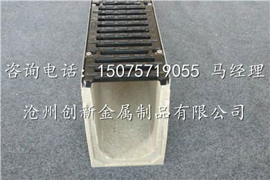 trench drain with casting iron grating 3