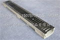 trench drain with casting iron grating