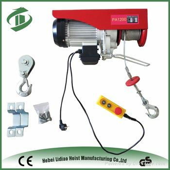 Mini electric hoist PA800 Portable Wire Rope Electric Hoist 2