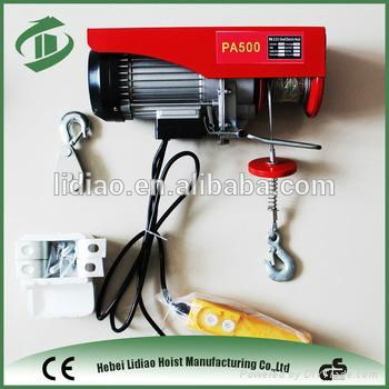 Mini electric hoist PA800 Portable Wire Rope Electric Hoist 5