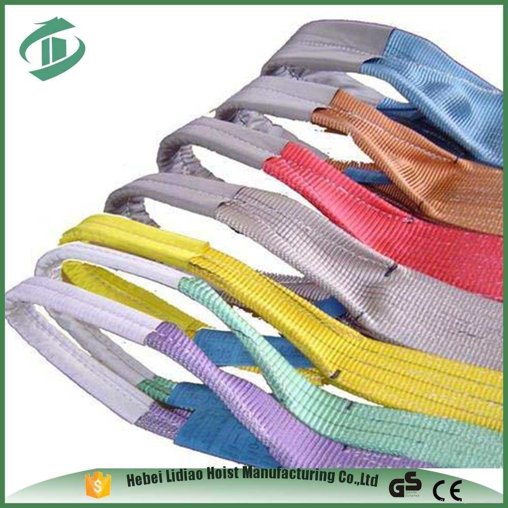 Top grade hot selling lifting Nylon webbing strap webbing sling lifting belt 2
