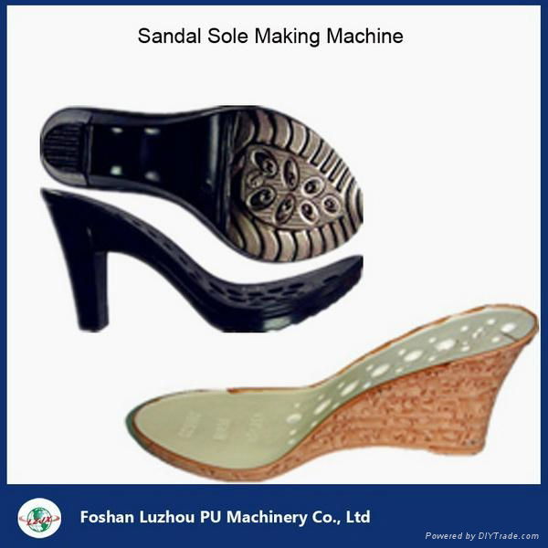 PU men leather shoes filling machinery 2