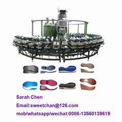 Pu sole making machine shoe pouring production line