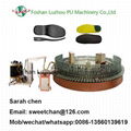 Automatic pu sole and insole foam machinery 