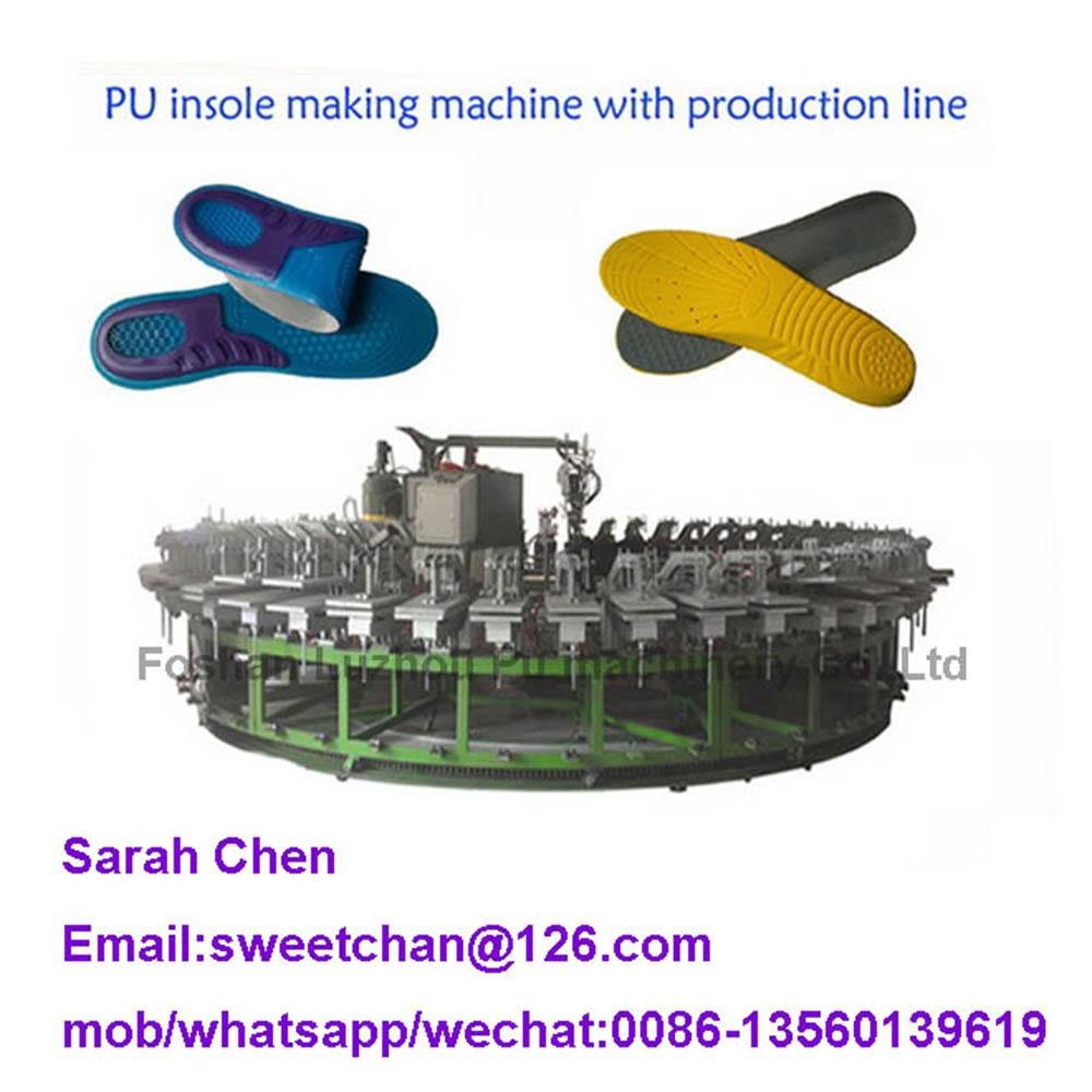 Automatic pu sole and insole foam machinery  5