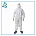 Disposable microporous coverall combined with PE breathable film 