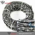 China 11.0mm dry cutting diamond wire for marble quarry 