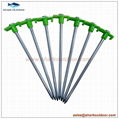 Ground hard galvanized steel tent peg