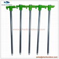 Ground hard galvanized steel tent peg stake with plastic stopper for outdoor  5