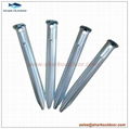 Galvanized outdoor camping steel U shaped tent peg stake for sand tent 2