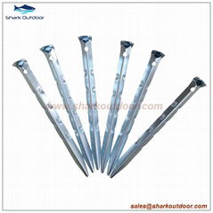 Galvanized outdoor camping steel ripple U shaped tent peg stake with good price