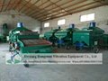 Grain sieving and cleaning machine for seed 