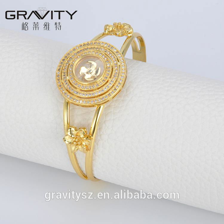 SHZH-014 Gravity 18k Gold Jewelry Fashion Women Bangles And Bracelets