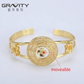 SHZH-014 Gravity 18k Gold Jewelry Fashion Women Bangles And Bracelets 4