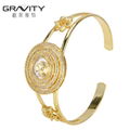SHZH-014 Gravity 18k Gold Jewelry Fashion Women Bangles And Bracelets 5