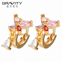 ESQG0001 Beautiful Fashion dubai wedding 24k gold plating Earring