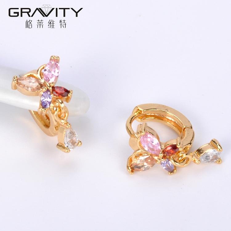 ESQG0001 Beautiful Fashion dubai wedding 24k gold plating Earring 2