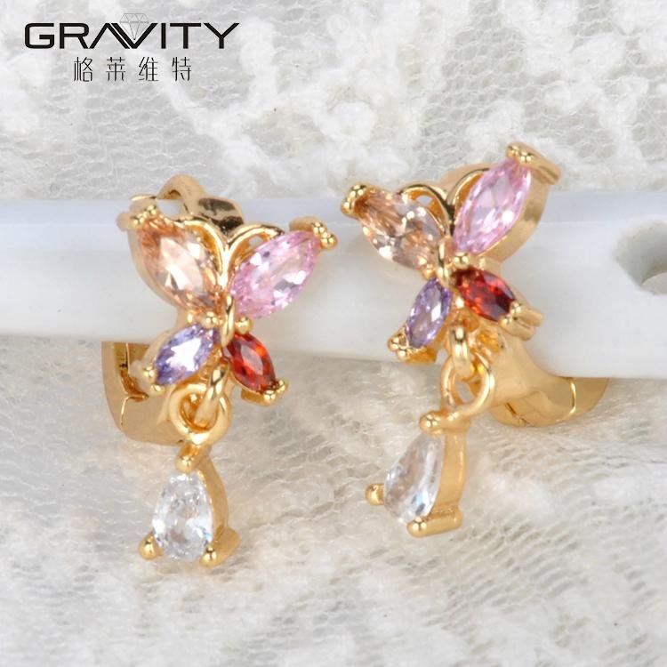 ESQG0001 Beautiful Fashion dubai wedding 24k gold plating Earring 4