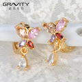 ESQG0001 Beautiful Fashion dubai wedding 24k gold plating Earring 4