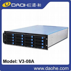 2U 16bays hotswap server storage case , rackmount chassis 