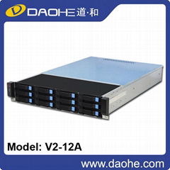 2U server case 12bays storage case 