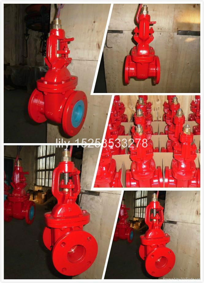 metal seated rising stem cast iron gate valve  4