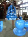 ANSI cast iron angle globe valve 5