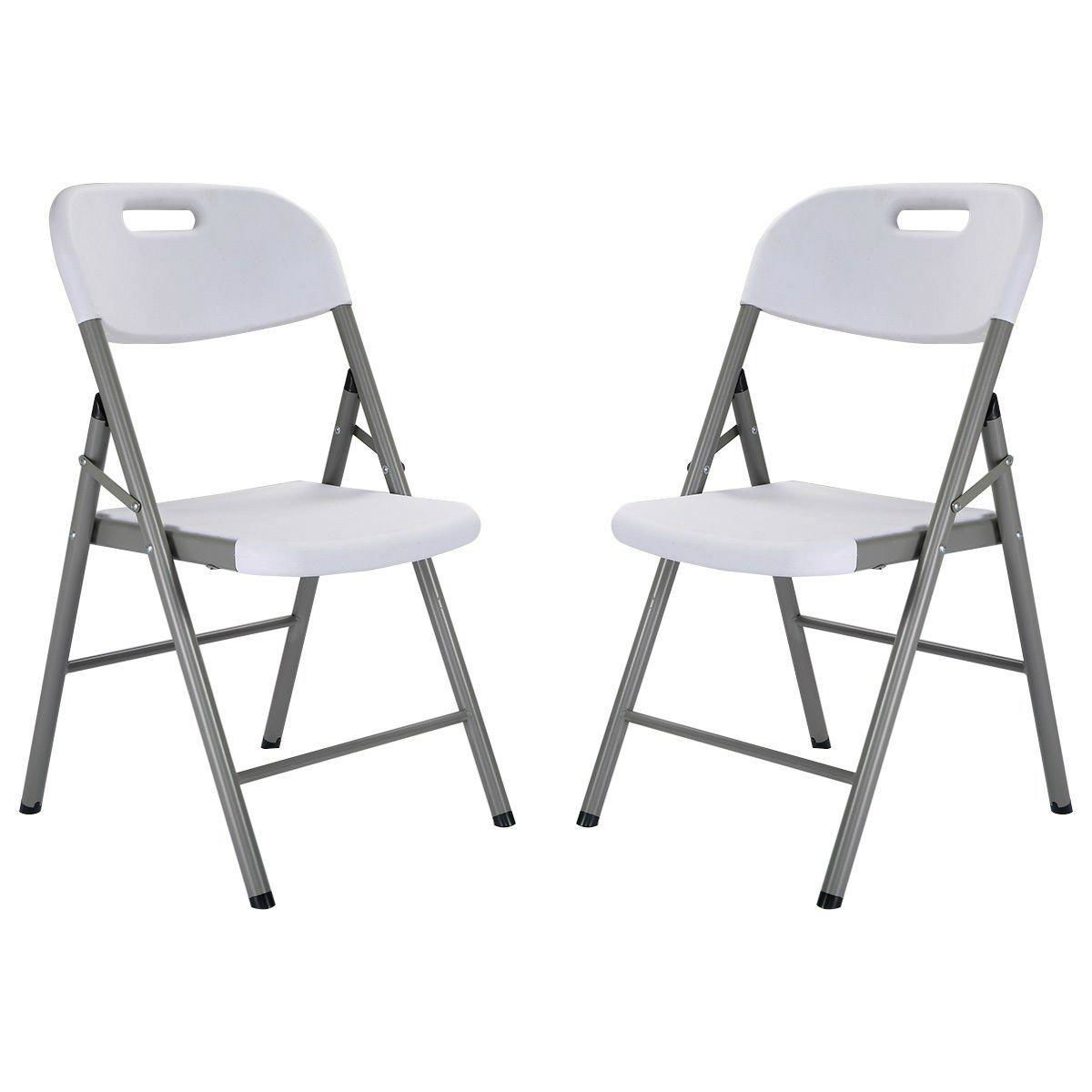 White Blow Mold Plastic Folding Chair ZX003 LUYUAN (China