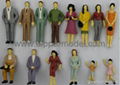 Color Painted Scale Model Figures for Architectural Model and Train model Layout 1